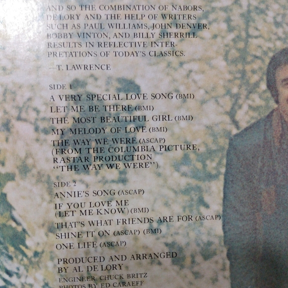 Jim Nabors A Very Special Love Song Vinyl Record - Picture 5 of 6